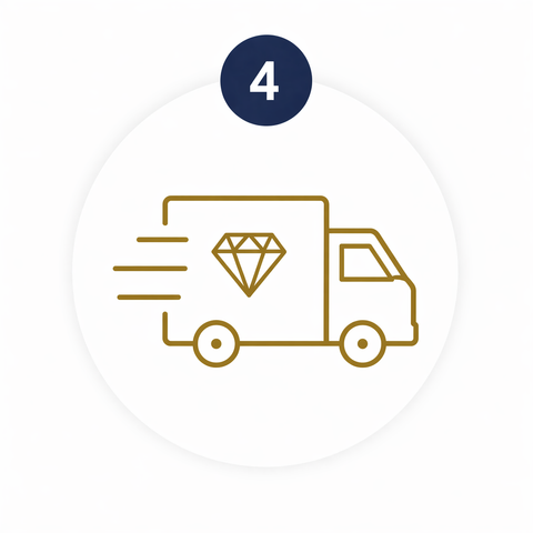 Insured diamond delivery