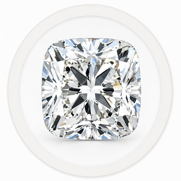 Cushion cut lab-grown diamond