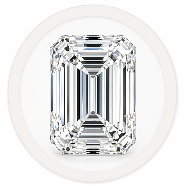 Emerald cut IGI certified lab-grown diamond