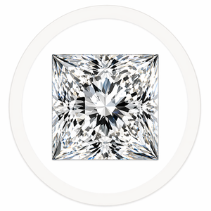 Princess cut lab-grown diamond