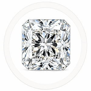 Radiant cut lab-grown diamond